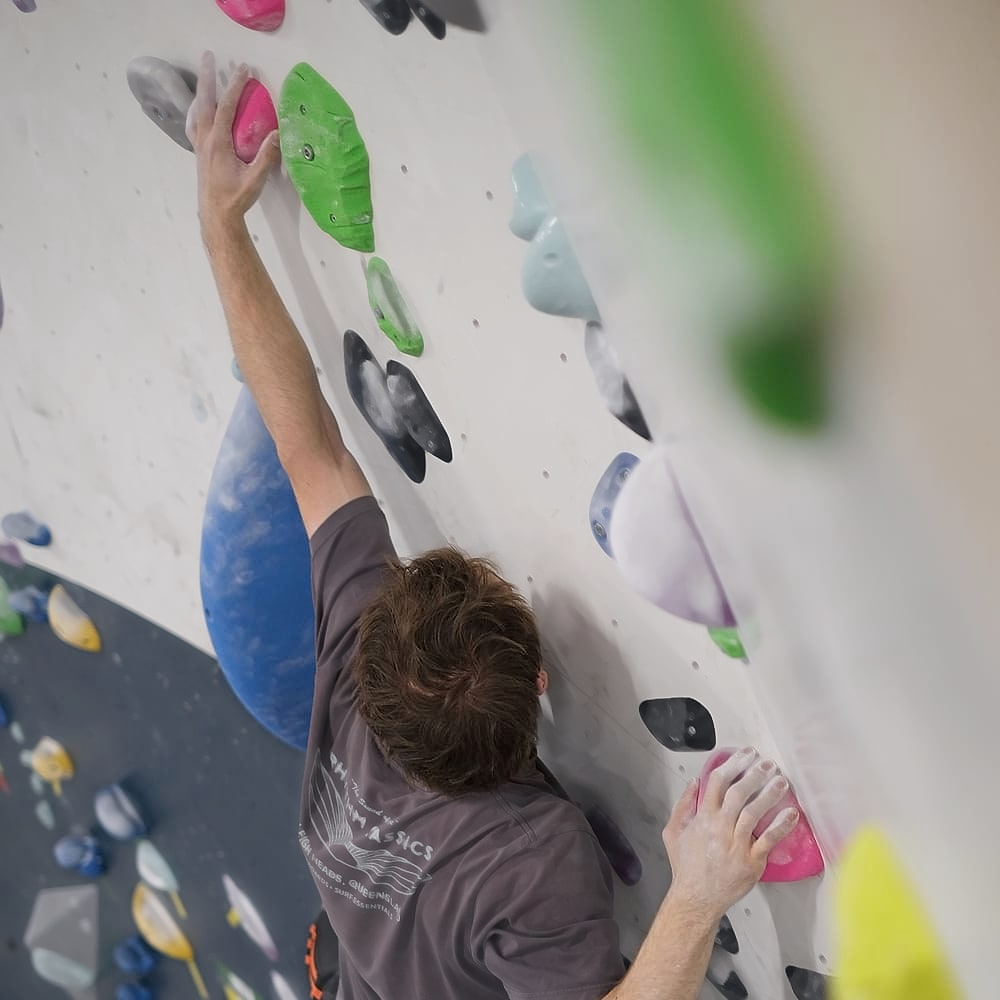 Climber on the wall